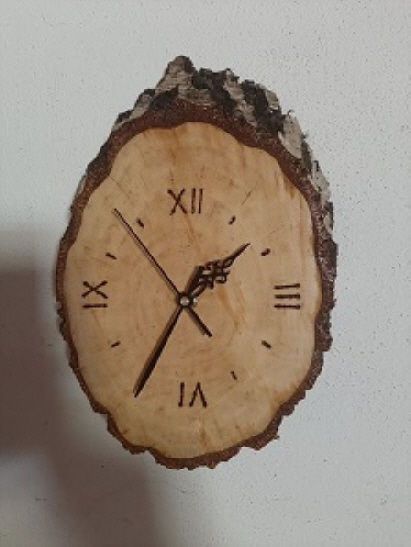 Unikat Birken Holz Uhr
