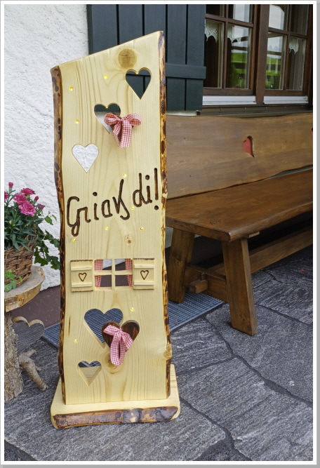 Eingangsbrett mit Beleuchtung