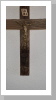 Kreuz aus Altholz hoch 36 cm breit 25 cm